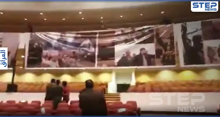 بالفيديو|| صور شخصيات إيرانية تكسو جدران البرلمان العراقي تثير غضباً... ومصادر برلمانية توضح: أخبار
