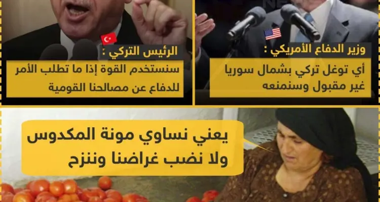 المكدوس بين التصريحات الأمريكية التركية: أخبار