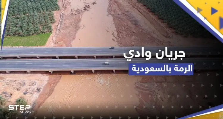 شاهد|| "لأول مرة منذ ألف عام".. جريان وادي الرمة الشهير بالسعودية للمرة الثانية: أخبار