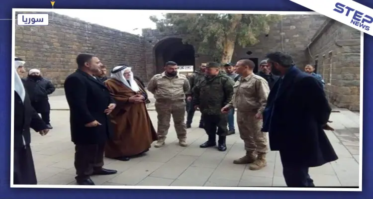 ضابط روسي رفيع يزور السويداء.. ويلتقي أحد وجهائها: أخبار