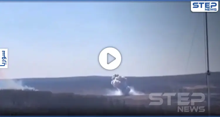 بالفيديو|| ألقيت من طائرة تنفذ غارات بسوريا.. لحظات توثق انفجار قنبلة ذرية روسية: أخبار