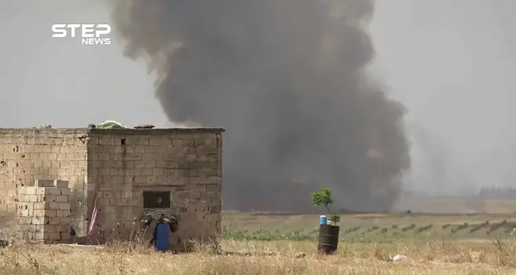 عدسة ستيب ترصد اندلاع حرائق في المحاصيل الزراعية شمال حماة جراء قصف للنظام: أخبار