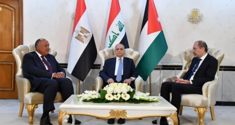 بينها الملف السوري.. بيان مصري حول القمة الثلاثية في بغداد والكاظمي يكشف أبرز الملفات التي تم التوافق عليها: أخبار