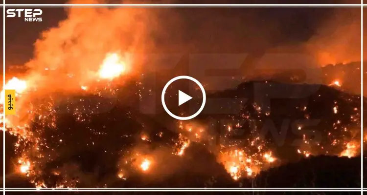 حرائق ضخمة تجتاح مناطق واسعة في لبنان (فيديو): أخبار