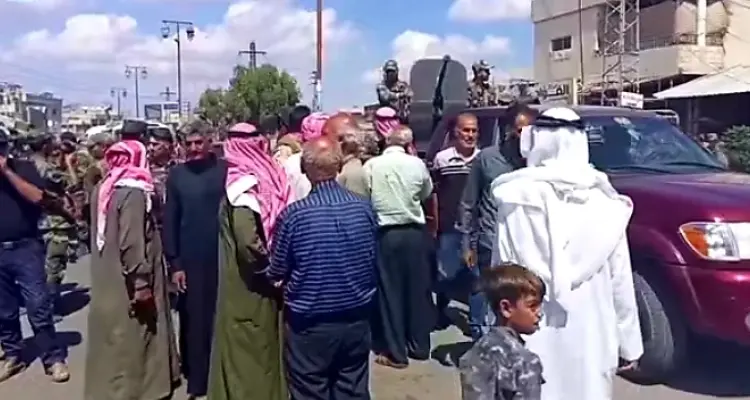 قوات النظام السوري تدخل مدينة طفس غرب درعا لبدء تنفيذ اتفاق جديد (صور): أخبار