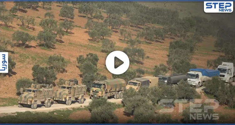 عدسة ستيب ترصد دخول تعزيزات عسكرية ضخمة للجيش التركي باتجاه محافظة إدلب: أخبار