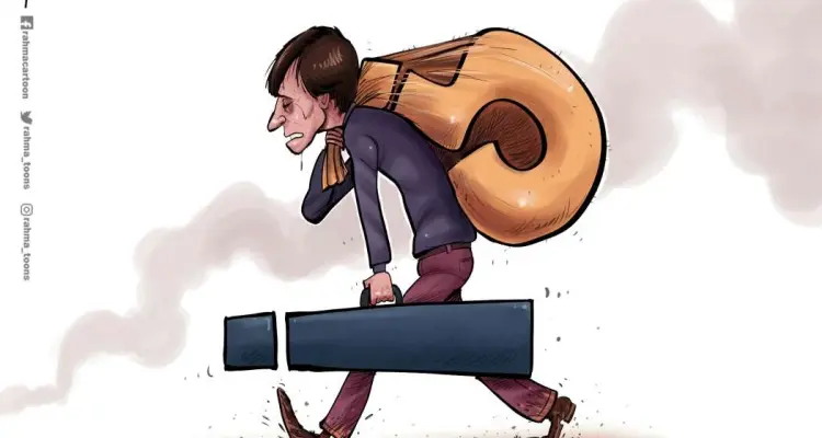 كاريكاتير || النزوح إلى المجهول: أخبار