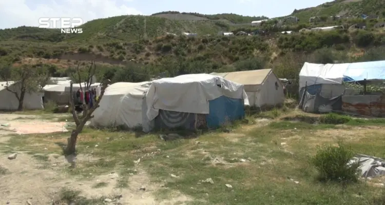 أكثر من أربعين ألف نازح من ريف اللاذقية يعيشون أوضاع معيشية صعبة في مخيم خربة الجوز: أخبار