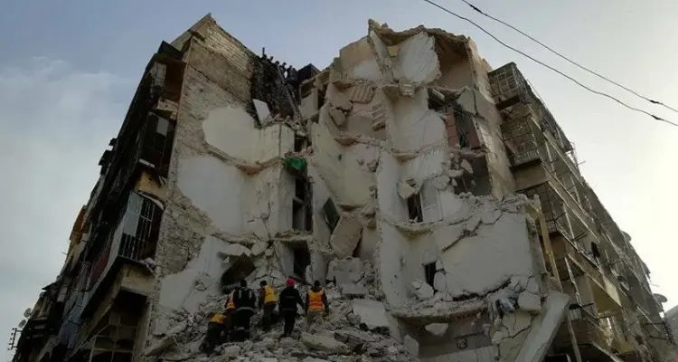 انهيار مبنى آخر وسط حلب يوقع قتلى من عائلة واحدة، والتفاصيل: أخبار