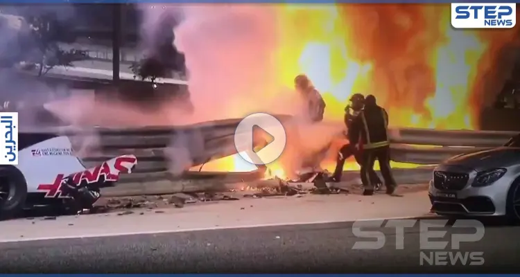 بالفيديو|| انشطرت سيارته والتهمتها النيران.. دقائق فصلت سائق سيارات من الموت في سباق البحرين: أخبار