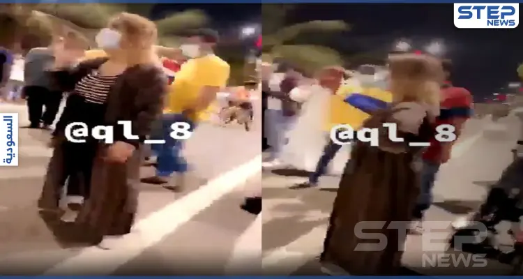 بالفيديو|| مضاربة الكورنيش أشعلت غضب السعوديين.. مشادة كلامية بألفاظٍ مُعيبة بين فتاة شقراء وشاب بشوارع جدة: أخبار