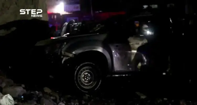 شاهد ما خلفه انفجار عبوة ناسفة بسيارة في مدينة الباب بريف حلب ليلة أمس: أخبار