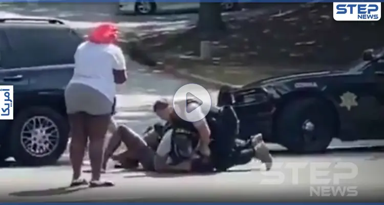 بالفيديو|| غضب بأمريكا على عنصرية السُلطات.. شرطي يضرب بعنف رجل أسود أمام صديقته وطفلها: أخبار