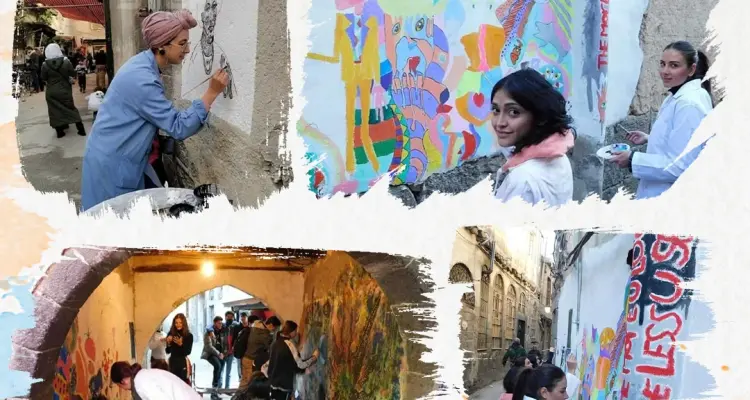 حكومة نظام الأسد تعطي الأذن بالرسم بشكل عشوائي على جدران مدينة دمشق القديمة: أخبار