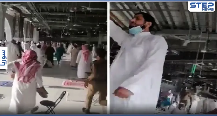 بالفيديو || "داعشي" يظهر بين المصلين في الحرم المكي يثير الفزع: أخبار