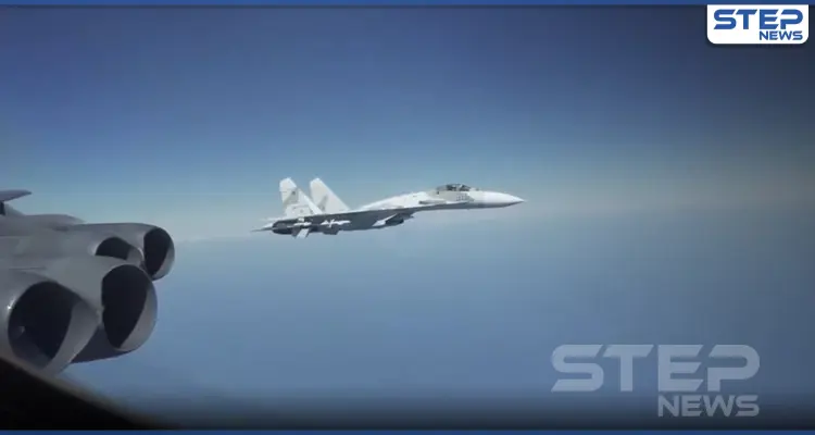 بالفيديو|| مقاتلة روسية تعترض قاذفة قنابل أمريكية بطريقة خطيرة.. وواشنطن ترّد: أخبار