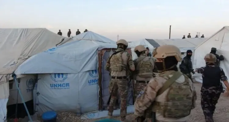 قوات قسد تطلق حملة أمنية في مخيم الهول الذي يضم عائلات تنظيم داعش وتوضح الأهداف ببيان: أخبار