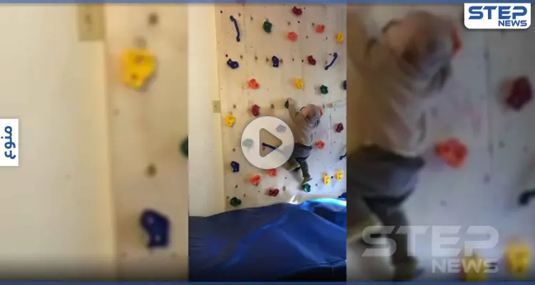 بالفيديو || سبايدرمان الـ رضيع يثير الدهشة على مواقع التواصل الاجتماعي: أخبار