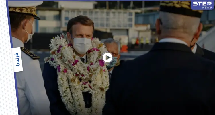 بالفيديو|| ماكرون يغرق بالورد حتّى الركب ومقاطع توضّح حقيقة "المظهر الغريب": أخبار