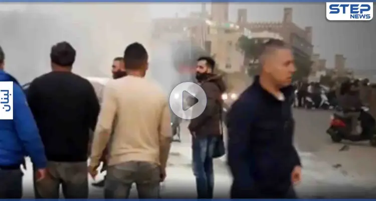 بالفيديو|| سائق أجرة لبناني يقدم على قطع طريق المطار ويحرق نفسه ومركبته: أخبار