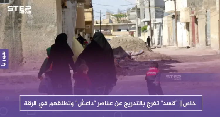 خاص|| "قسد" تفرج بالتدريج عن عناصر "داعش" وتطلقهم في الرقة وريفها الغربي!!: أخبار