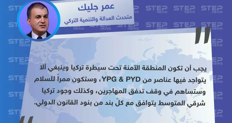 متحدث العدالة والتنمية التركي: المنطقة الآمنة ستوقف تدفق المهاجرين ويجب أن تكون تحت سيطرتنا: أخبار