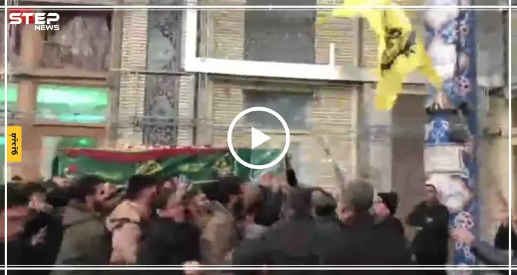 شاهد بالفيديو|| تشييع قائد ميليشيا "فاطميون" بعد إصابته في سوريا: أخبار