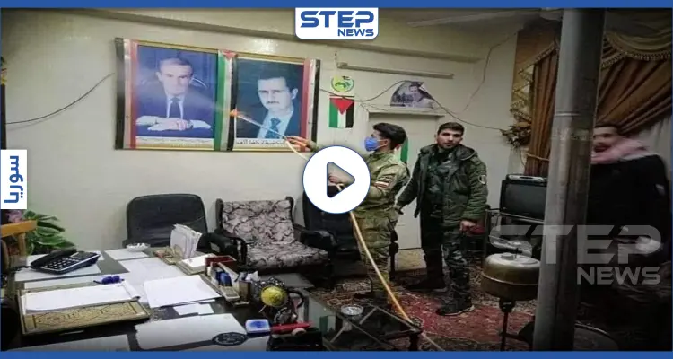 بالفيديو || النظام السوري يعقم صور وتماثيل الأسد الأب والابن لمنع انتشار كورونا: أخبار