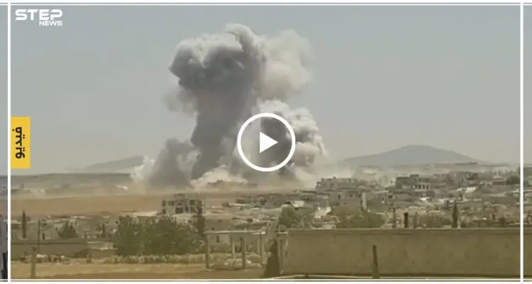 شاهد لحظات من قصف جوي روسي على وسط مدينة اللطامنة شمال حماة: أخبار