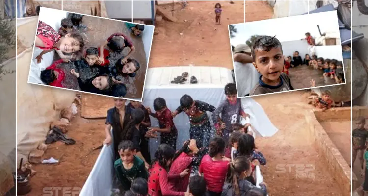 مسبح متنقل ضمن شاحنة لتخفيف حر الصيف على الأطفال في مخيمات النزوح: أخبار