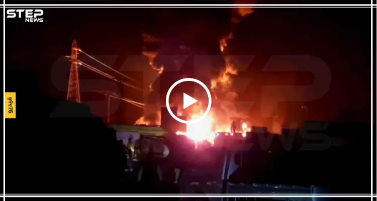 شاهد انفجارات ضخمة بأحد معامل النفط الخاصة بهيئة تحرير الشام (فيديو_صور): أخبار