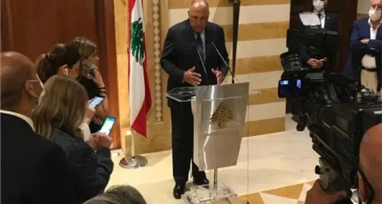 سامح شكري يتحدث عن هدف زيارته إلى لبنان ولقائه القادة السياسيين: أخبار