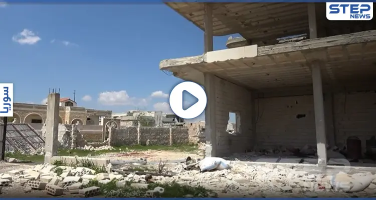 بعد جولات من المعارك العنيفة بين المعارضة والنظام عدسة ستيب تجوب بلدة النيرب شرقي إدلب: أخبار