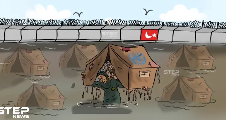 أنين الغارقين...  مخيمات النازحين شمال سوريا: أخبار