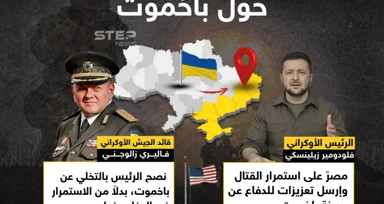 قائد الجيش الأوكراني وأمريكا يحثون زيلينسكي على الانسحاب من جبهة باخموت .. هل بات سقوط المدينة قريباً ؟: أخبار