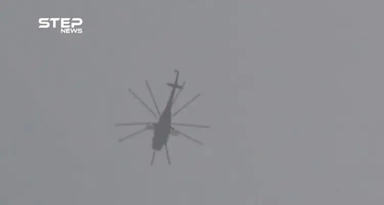 عدسة ستيب ترصد تحليقاً مكثفاً للطيران الحربي والمروحي في سماء ريف حماة الشمالي: أخبار