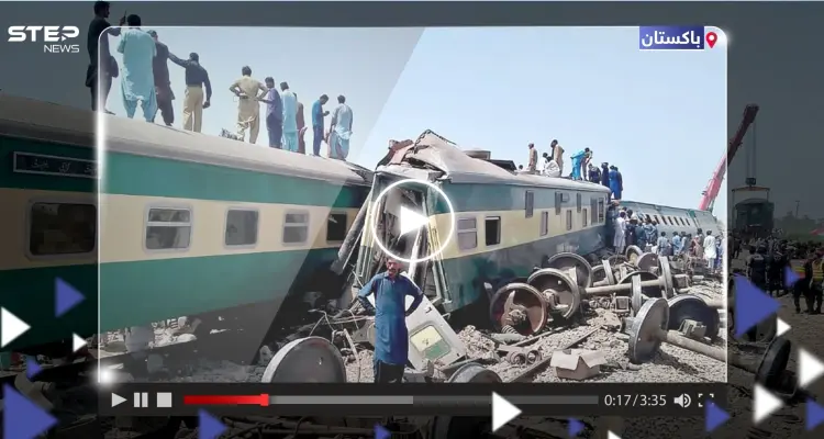 بالفيديو|| مقتل 15 شخصاً على الأقل بعد انحراف قطار عن مساره في باكستان: أخبار