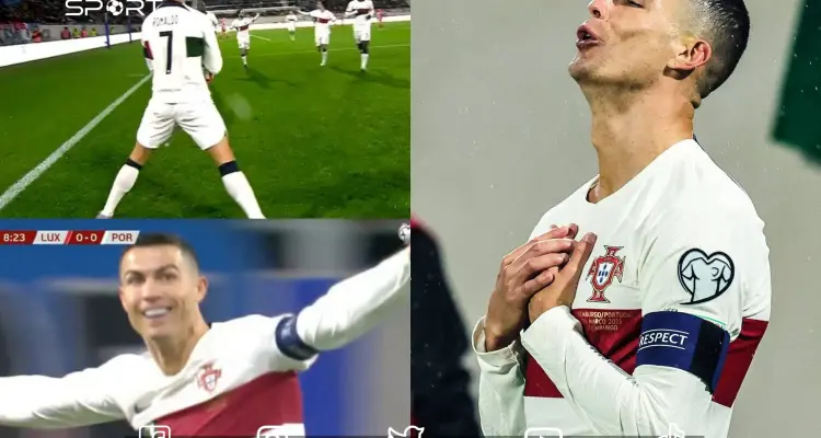 كريستيانو رونالدو يحطم رقم جديد.. شاهد هدفه أمام لوكسمبورغ: أخبار