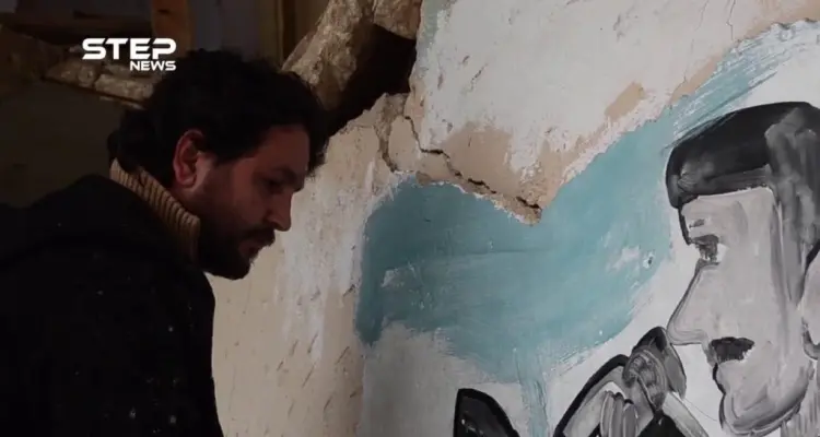 جدارية للغرافيتي "عزيز الأسمر" تعبيرًا عن أزمة الوقود التي تشهدها مناطق النظام: أخبار