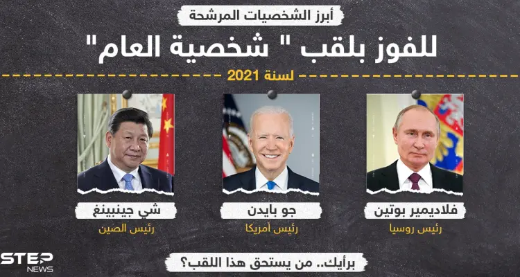 أبرز الشخصيات المرشحة للفوز بلقب "شخصية العام" لسنة 2021 .. برأيك من يستحق هذا اللقب؟: أخبار