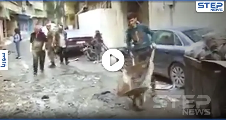 شاهد بالفيديو|| مزة 86 غارقة بمياه الصرف الصحي ولا منجد للأهالي مع قدوم الشتاء: أخبار