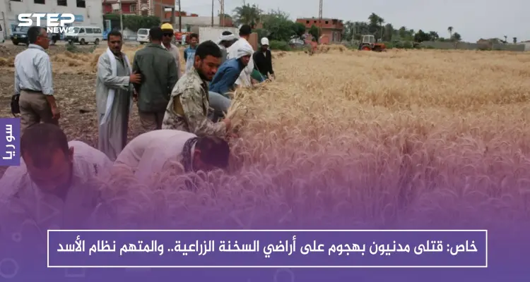 خاص: قتلى مدنيون بهجوم على أراضي السخنة الزراعية.. والمتهم نظام الأسد: أخبار