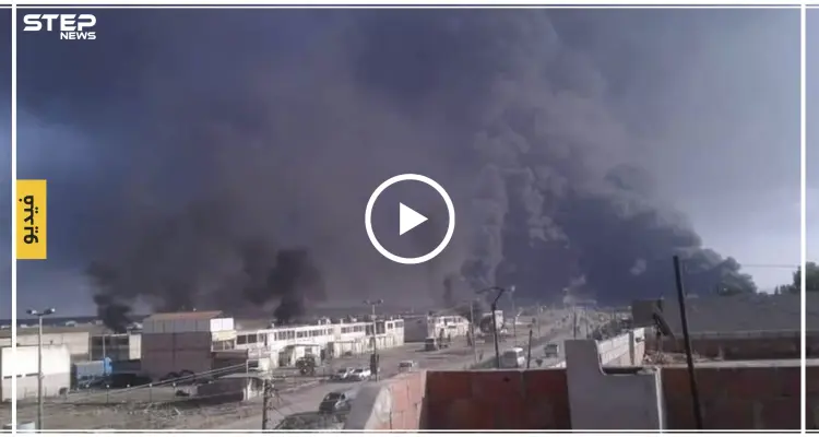 شاهد بالفيديو | قسد تحرق آبار النفط شمال سوريا قبل انسحابها: أخبار