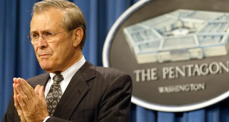 ‏وفاة وزير الدفاع الأمريكي السابق دونالد رامسفيلد عن عمر 88 عاماً.. وعائلته تصدر بياناً: أخبار