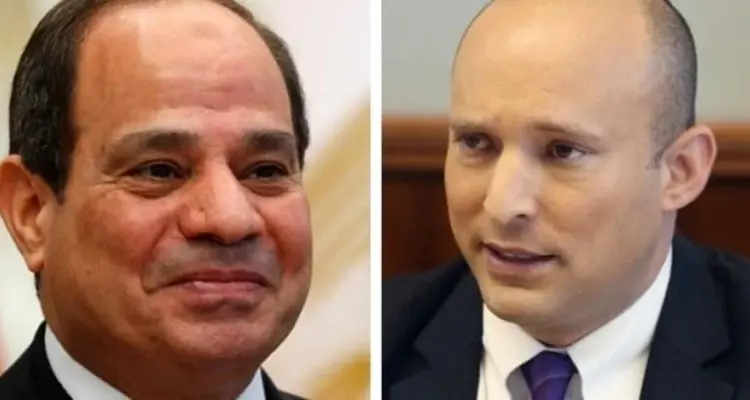 الرئيس المصري عبد الفتاح السيسي يلتقي نفتالي بينيت رئيس الوزراء الإسرائيلي لبحث ملفات هامّة: أخبار