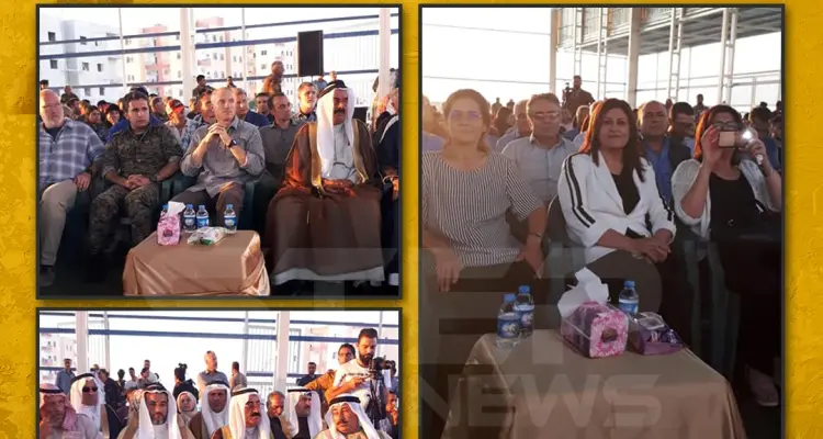 احتفال بالذكرى السنوية الأولى لتأسيس الإدارة الذاتية للأكراد في مدينة عين عيسى شمالي الرقة: أخبار