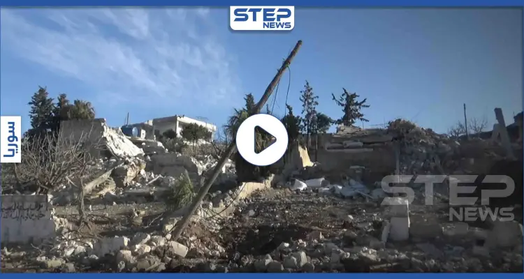 شاهد حجم الدمار داخل النقاط التركية التي قُتل فيها عشرات الجنود الأتراك ببلدة بليون: أخبار