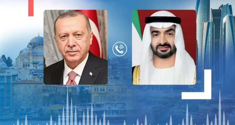 ولي عهد أبو ظبي الشيخ محمد بن زايد يبحث هاتفياً مع أردوغان العلاقات الثنائية... إليك التفاصيل: أخبار