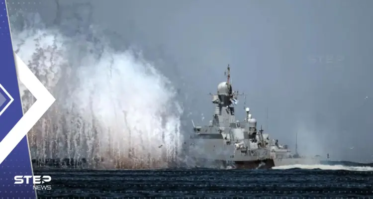 شاهد|| لحظة ضرب مقر أسطول البحر الأسود الروسي في القرم.. "تحول لكتلة لهب" : أخبار