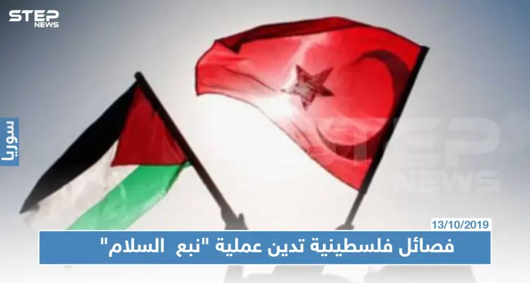 فصائل فلسطينية تدعو تركيا إلى وقف عملية "نبع السلام" شمالي سوريا: أخبار